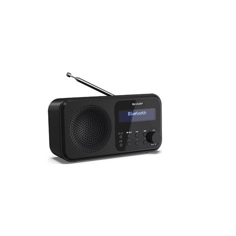 Sharp DR-P420(BK) Tokyo Portable Digital Radio, FM/DAB/DAB+, Bluetooth 5.0, USB or Battery Powered, Midnight Black Sharp | Midni